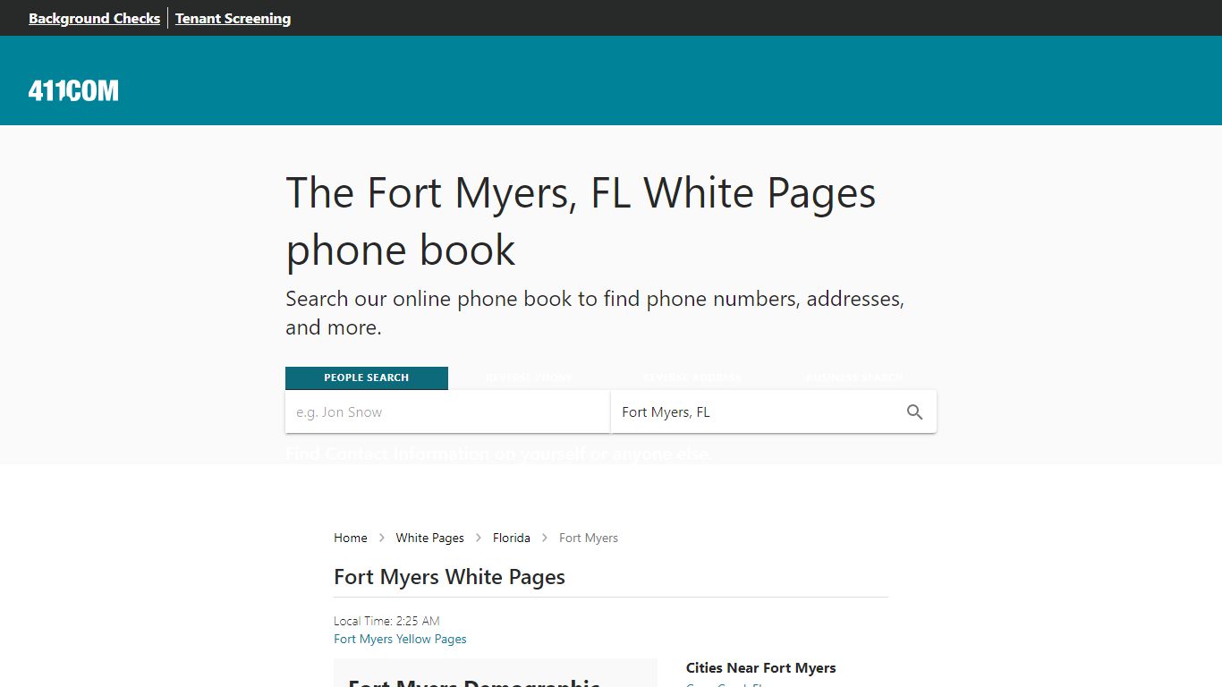 Fort Myers White Pages - Phone Books in Florida (FL) | 411